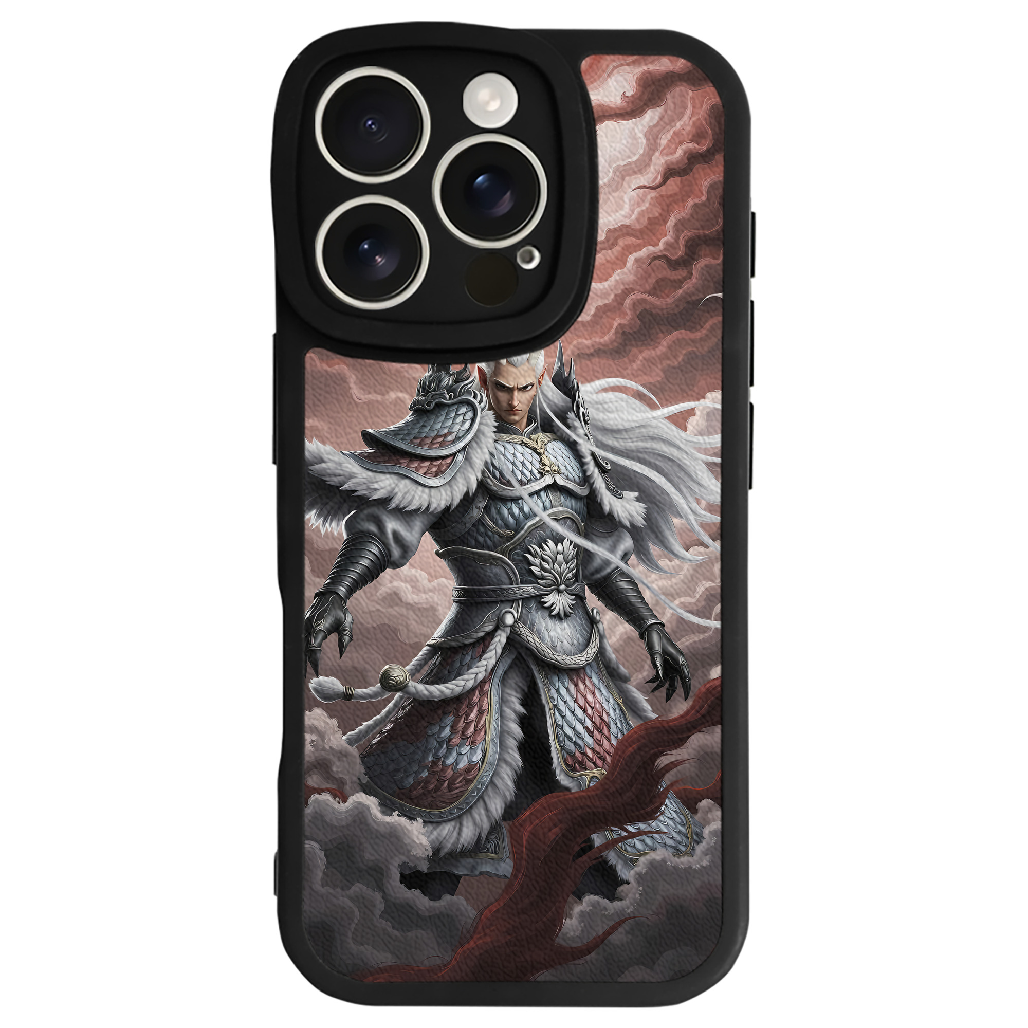 （画像用） Ne Zha 2 ナタ 魔童の大暴れ 【iPhone 16シリーズ対応】シリコンスマホケース（レザー調） 材質：シリコン